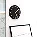 thehaki Decorative Wall Clock Silent & Non-Ticking Quartz Clock PU Leather Lightweight 0.4lb Round 9