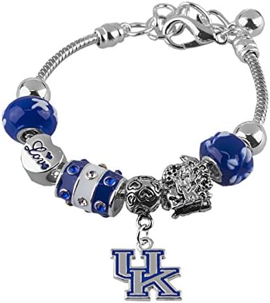 Kentucky Wildcats Love Charm Bracelet
