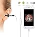 Digital Otoscope, Teslong USB Ear Scope Otology Inspection Camera with 6 LED Lights for Samsung LG Sony Android Mac and PC(Black)