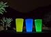 SILIPINT Silicone Pint Glasses, The Original Unbreakable Silicone Pint Glass, Patented Unbreakable Glassware for Beer and Wine and More, Drinkware That is Heat Safe and Freeze Safe, Glow-in-the-Dark (Set of 3)Glow Blue, Glow Green and Glow Yellow, 16-Ounce