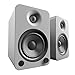 Kanto YU4MG Powered Speakers with Bluetooth and Built-in Phono Preamp | Auto Standby and Startup | Remote Included | 140W Peak Power | Pair | Matte Grey
