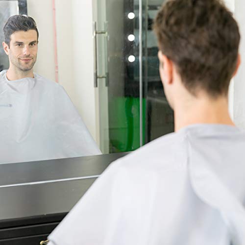 NOOA Hair Cutting Cape - Waterproof Haircut Apron with adjustable Closure,35.5 x 55inch Hair Salon Nylon Capes,Hairdressing Cover Fits for Barber & Home Use (1 Pack,Grey)