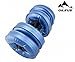 OILEUS Water Filled Travel Dumbbells - Portable, Adjustable Dumbbells with Extended Handle - Perfect Workout Equipment for Body Building Strength Training (Set of 2)