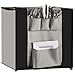 GlossyEnd Classic Design Over the Door Pantry Closet Organizer, Dorm and Office Over the Fridge Caddy Organizer, Gray