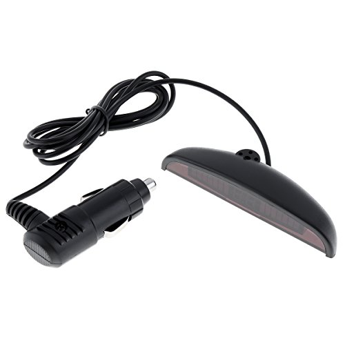 ePathChina LED Display Car Reverse Backup Radar with 4 Parking Sensors Car Parking Radar Monitor Detector System Back Light Display (Gray)