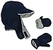 N'Ice Caps Little Kids Boys Baby Fleece Flap Hat Mitten Winter Set Sherpa Lined Toddler Infant