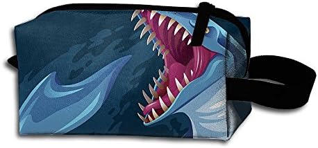 Fierce Mosasaurus Unisex Durable Hanging Storage Bag Toiletry Bag Makeup Cosmetic Pouch Pencil Case For Business Travel