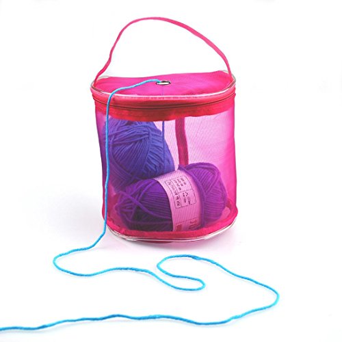image for Ball Wool Storage Bag ,Vanvler Zipper Mesh Bag Lightweight Portable Ya
