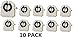 10-Pack UL Listed LH0856 SHUNTED T8 SNAP-in LAMP Holder BJB 26.422.6009.51 Rotary BI-PIN with Rear Split PINS