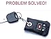 Supple Leather Remote Cover Case w Key-Ring Often a Good Fit for Infinity, Toyota, Dodge, Chrysler, Nissan, Jeep(BLACK)