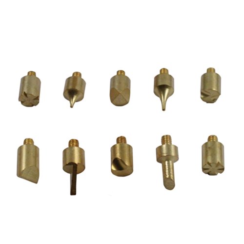 40PCS Wood Burning Pen Set Wood Burning Soldering Chiseled Tips Hot Blade Tweezer