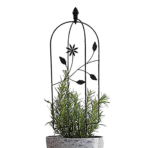 PLHMS Metall rankhilfe Gartengitter, Obelisken Pflanzengitter Rankgitter, für Kletterpflanzen Blumen Metall Rostfreier…