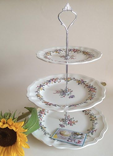 Vintage cake stand, cup cake stand, Royal Dalton vintage, afternoon tea tableware, high tea accessory, special occasion gift, gift for Mum