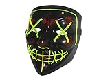 Halloween LED Mask Purge Masks Election Mascara Costume DJ Party Light Up Masks Glow in Dark