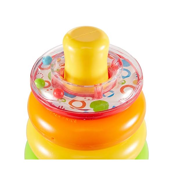 Fisher-Price-Rock-a-Stack Fisher-Price Rock-a-Stack, classic roly-poly ring stacking toy for baby and toddler ages 6 months and older, GKD51