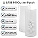 [Upgraded] Pill Crusher Pouches, Pack of 1000 - Disposable Plastic Bags for Crushed Tablets - Clear Storage Packets for Medicine Grinder, Cutter
