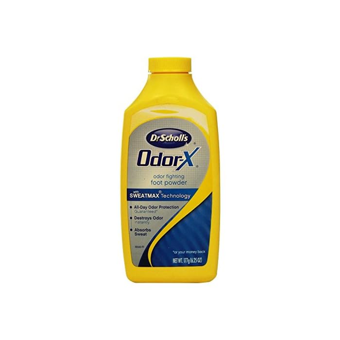 Dr. Scholl's Odor-X Odor Fighting Foot Powder 6.25 oz. (Quantity of 5)