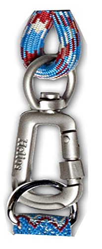 DOGHELIOS 'Dura-Tough' Easy Tension 3M Reflective Adjustable Multi-swivel Pet Dog Leash and Collar, Small, Blue