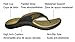 Neat Feat Men's Zori Sport Orthotic Slip-on Sandals Flip Flop, Black/Tan, 8 D US