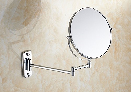 8Inch Cosmetic Mirror Double Sides Wall Mounted Mirror Chrome Bathroom Mirror Europe Style Mirror Elegant Design With 360 Degree - Thumbnail 3