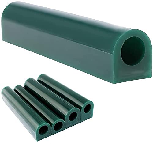 Carving Wax Tubes for Making, Solid Round Wax Casting Blanks with Centered Holes, Large Flat Side Jewelry Crafting Tool T250