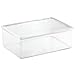 mDesign Storage Box Organizer for First Aid Kit, Medicine, Medical, Dental Supplies - Large, Clear