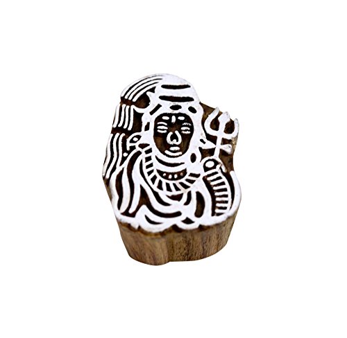 Hashcart Baren for Block Printing Stamps/Wooden Stamping Block/Handcarved Designer Craft Printing Pattern for Saree Border,Henna/Textile Printing,Scrapbooking,Pottery Crafts & Wall Painting,Set of 10