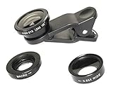 Stampede iPhone Lens Kit, 3 in 1 Super Wide Angle Lens, Macro Lens & Fisheye Lens / Cell Phone Lens Kit for iPhone 6, 7, iPad, Android and Samsung Devices
