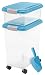 IRIS USA, Inc. 3- Piece Airtight Pet Food Storage Container Combo, Blue Moon primary