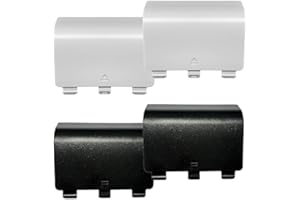 Liahelianx 4-Pack Durable Xbox One Controller Battery Door Replacement Kit, Custom Back Panel Housing Repair Parts (Not for X