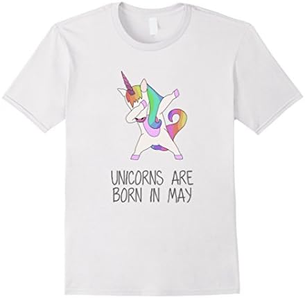 Unicorns Are Born In May - Cute Unicorn Birthday Shirts