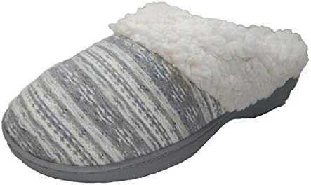 TOOMD Women's House Slippers, Memory Wool Foam Slippers as Plush Fleece Lined Slip On House Shoes,39/40 [Energy Class A]