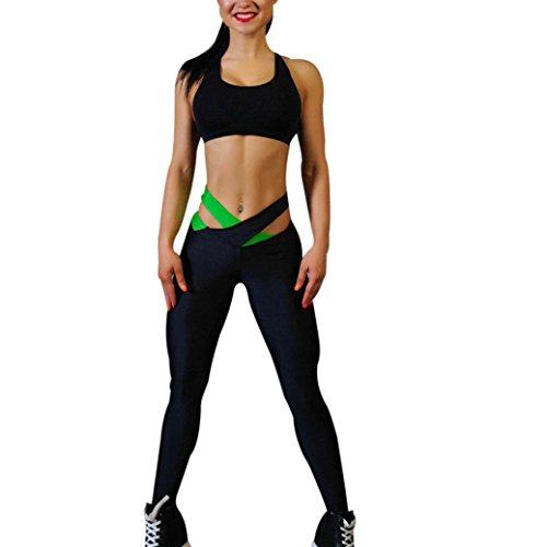 Tenworld Women Sports Gym Fitness Pant Crisscross Workout Yoga Pants Leggings