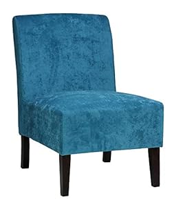 Sky blue armless chair
