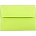 JAM PAPER A7 Colored Invitation Envelopes - 5 1/4 x 7 1/4 - Ultra Lime Green - 25/Pack