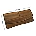 LETEULO Womens Leather Wallets Handmade Ladies Clutch Wallet Organizer Card Holder (882 Brown)