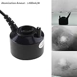 AGPTEK 400mL/H Original Mini Mist Maker Fogger Water Pond Garden Fountain Fogger Indoor Outdoor Fountain Accessories Fog Machine Atomizer Air Humidifier