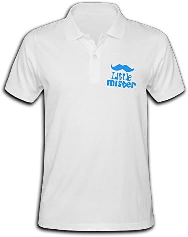Mens Guys Little Mister Mustache Rugged Memorial Best Polo Shirts