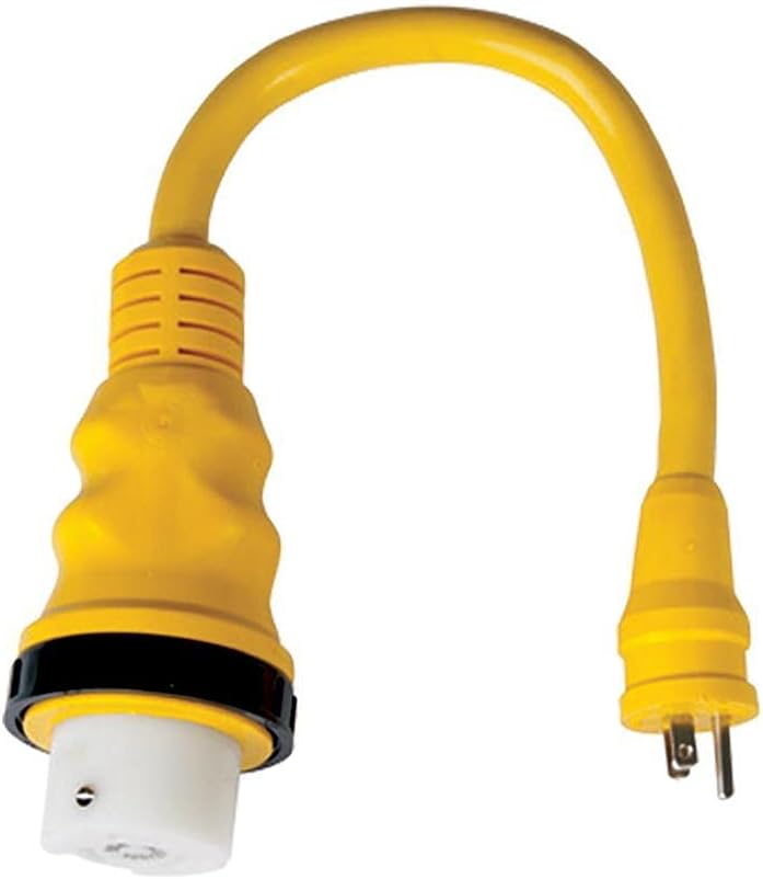 Marinco 15A to 50A 125/250V Pigtail Adapter : Sports & Outdoors