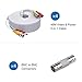 ANNKE 4 Pack 150 Feet Security Camera Cable, All-in-One BNC Video and Power CCTV Cameras Cables Wire with Two Female Connectors for Surveillance Cams System(White)-W100