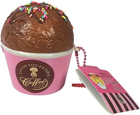 Squishy Lucio Squeezies ICE CREAM with Bonus Random Squishy! (Italian Chocolate with Sprinkles)