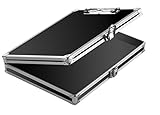 Vaultz Locking Storage Clipboard for Letter Size Sheets, Key Lock, Black (VZ00151)