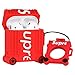 Joyleop(Red S Suitcase) Compatible with Airpods 1/2 Case Cover,3D Cute Cartoon Luxury Funny Fun, Soft Silicone Airpod Character Design Skin Keychain Ring,for Girls Boys Teens Air pods 1& 2