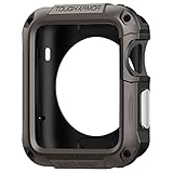 Spigen Tough Armor Apple Watch Case with Extreme Heavy Duty Protection and Built In Screen Protector for Apple Watch Series 2 42mm (2016) - Gunmetal (Wireless Phone Accessory)