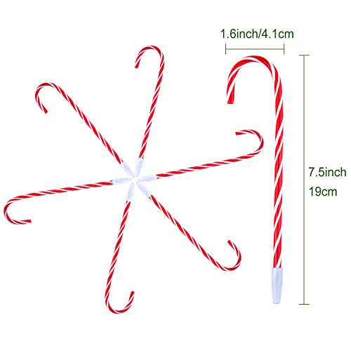 SAYAYA 48 Pieces Candy Cane Pen Christmas Pens with Black Ink for Christmas Holiday New Years Home Decor Party Gift (Red) - Thumbnail 2