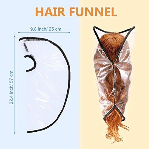 Multifunctional Hair Funnel For Upright Position Washing/Shampooing,Umbrella Barber Cape For Adult,Capes For Hair Stylist, Non-stick Hair,Easy Clean,Waterproof Barber Salon and Home Stylists Use