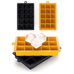 Blumtal 2x ijsblokjesvorm siliconen – 30 ​​ijsblokjes herbruikbaar, elk ijsklontje is 3,3 cm groot, 2 kleuren