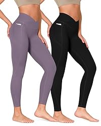 ODODOS ODCLOUD 2 Pack Cross Waist Leggings with