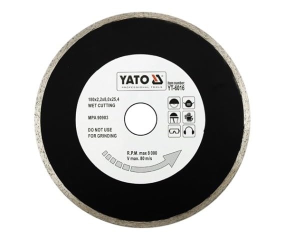 (YT - 6016 Yato Professional Segment Diamond Disc Blade 180 mm