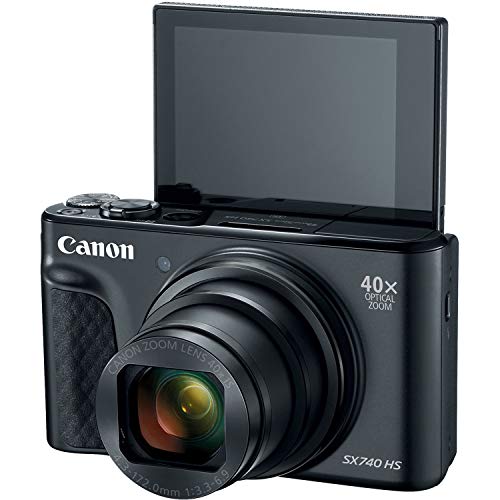 Canon PowerShot SX740 HS Digital Camera (Black) with 20MP, 4K